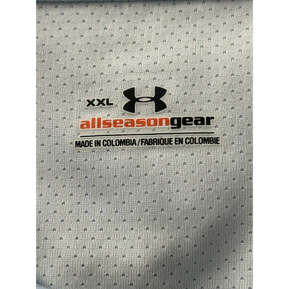 Under Armour Light Blue AllSeasonGear Short Sleeve Fishing Shirt XXL - Picture 4 of 4